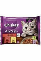 Kapsuly Whiskas. Pure Delight výber v želé 4x85g + Množstevná zľava