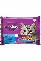 Kapsuly Whiskas. Základný výber rýb v želé 4x85g + Množstevná zľava