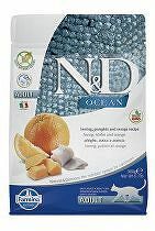 N&D OCEAN CAT GF Adult Herring, Pumpkin & Orange 300g zľava