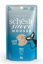 Schesir Cat pocket Senior Lifestage Mousse chicken 80g + Množstevná zľava