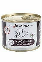 Všetky zvieratá DOG hovädzí steak 200g + Množstevná zľava zľava 15%