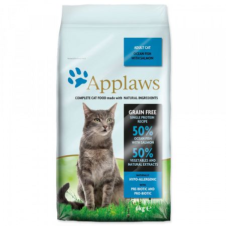 Applaws Dry Cat krmivo morské ryby, losos 6 kg