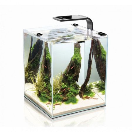 AQUAEL Akvárium set SHRIMP SMART Day & Night 25*25*30cm,19l čierne