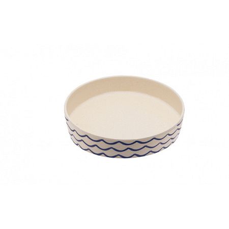 Beco Bowl miska pre mačky bambus Ocean Waves 13,5 cm