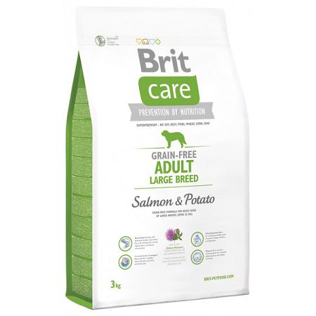 Brit Care granuly Grain-free Adult Large Breed losos a zemiaky 3 kg