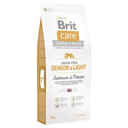 Brit Care granuly Grain-free Senior a Light losos a zemiaky 12 kg