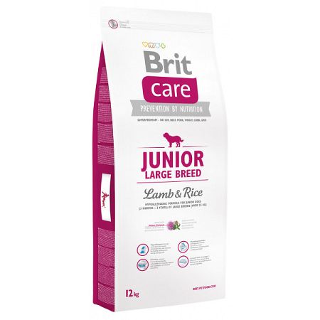 Brit Care granuly Junior Large Breed jahňa a ryža 12 kg