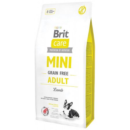 Brit Care granuly Mini Grain Free Adult jahňa 7 kg