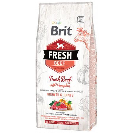 Brit Fresh granuly Puppy Large hovädzie a tekvica 12 kg