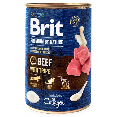 Brit Premium by Nature konzerva Beef with Tripes 400 g