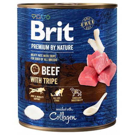 Brit Premium by Nature konzerva Beef with Tripes 800g