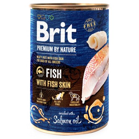 Brit Premium by Nature konzerva Fish with Fish Skin 400 g