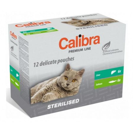 Calibra cat kapsičky Multipack Premium Sterilized 12 x 100 g