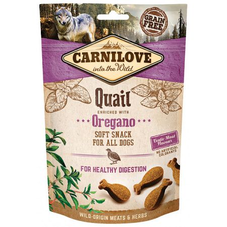 Carnilove Dog Semi Moist Snack quail enriched with oregano 200 g