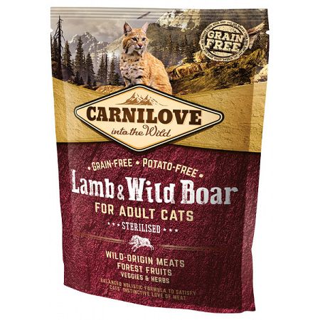 Carnilove Lamb  and  Wild Boar Adult Cats - Sterilised 400g