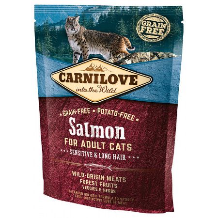 Carnilove Salmon Adult Cats - Sensitive and Long Hair 400g