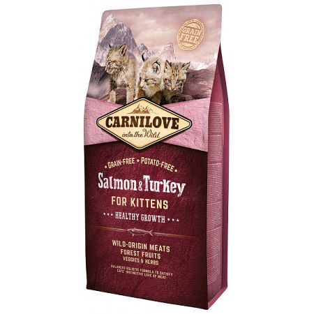 Carnilove Salmon and Turkey Kittens - Healthy Growth 6kg