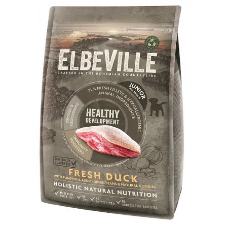 ELBEVILLE granuly Puppy and Junior All Breeds Fresh Duck Healthy Development 4kg