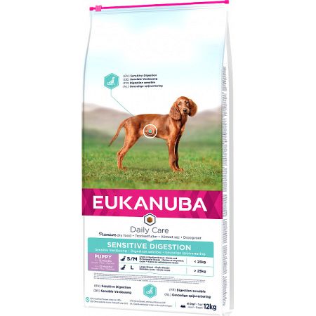 Eukanuba granuly Daily Care pre šteniatka s citlivým trávením 12 kg