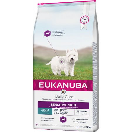 Eukanuba granuly Daily Care Sensitive Skin 12kg