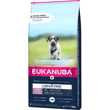 Eukanuba granuly pre štenatá Giant Grain Free Ocean Fish 12kg