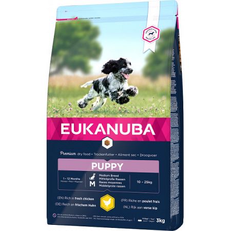 Eukanuba granuly Puppy Medium 3kg