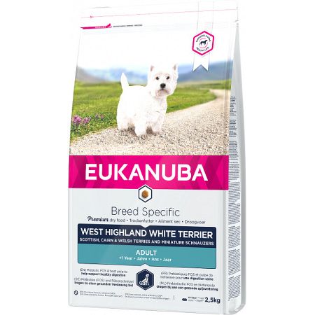 Eukanuba granuly West Highland White Terrier 2,5kg