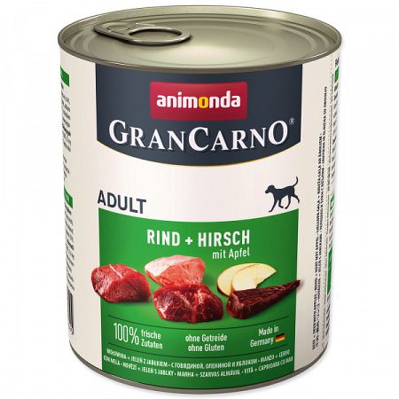 Gran Carno Adult - hovadzie, jelen a jablcka 800g