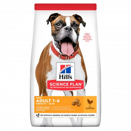 Hill´s Science Plan Canine Adult Light Medium Chicken 14kg