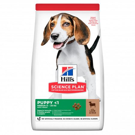 Hill´s Science Plan Canine Puppy Medium Lamb & Rice 18kg