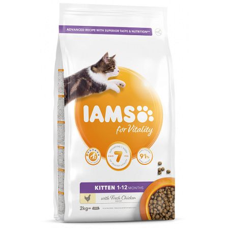 IAMS granuly pre mačiatka kuracie 2kg