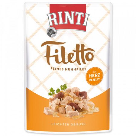 Kaps.Rinti Filetto kura+kuracie srdce v zele 100g