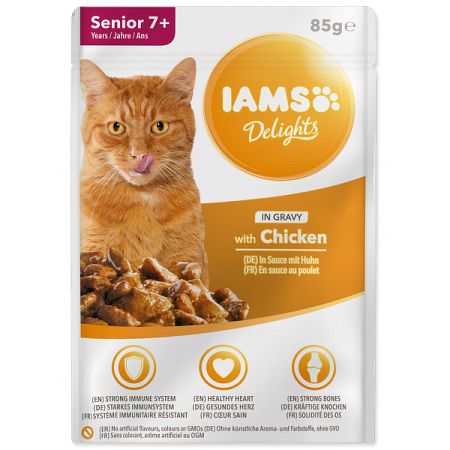 Kapsicka IAMS cat senior delights chicken in gravy 85g