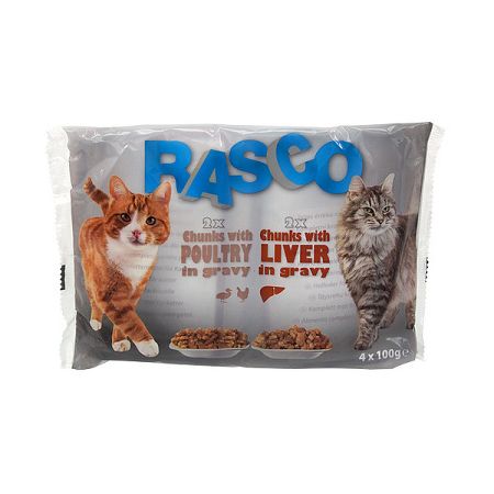 Kapsicka Rasco Cat Multipack hydina a pecen 4x100g