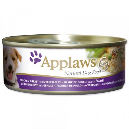 Konzerva Applaws Dog Chicken, Veg a Rice 156g