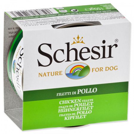 Konzerva SCHESIR Dog kuracie v zele 150g