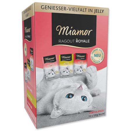 Miamor Ragout Royale kapsičky v želé morka, losos, teľa multipack 3 x 4 x 100 g