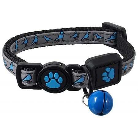 Obojok Active Cat Reflective XS modrý 1x19-31 cm