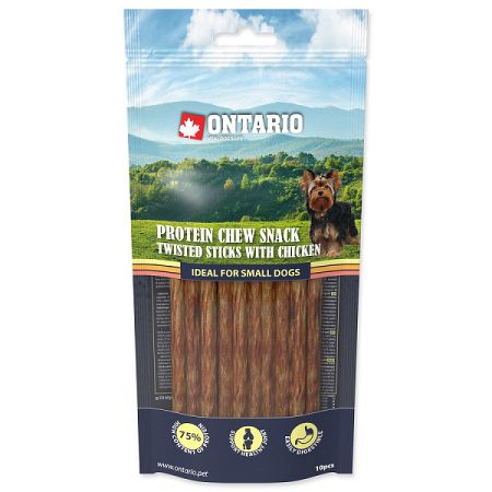 Ontario dog protein snack tyčinky s kuracinou 10ks - 12,7 cm