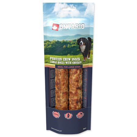 Ontario dog protein snack veľká rolka s kuracinou 2ks - 25 ,4 cm