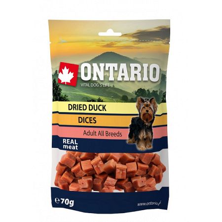 ONTARIO Snack Duck Dice Small dog 70g