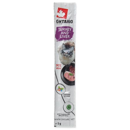 ONTARIO Stick for cats Turkey Liver 5g