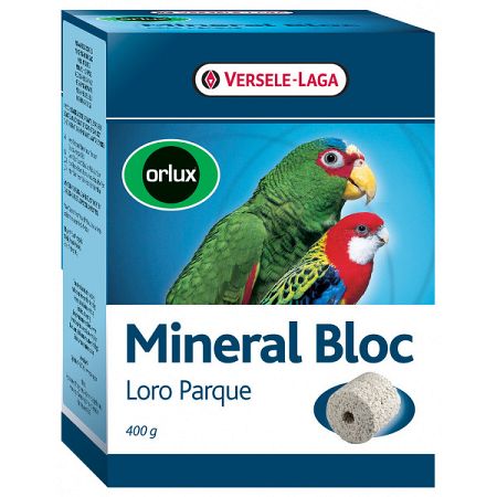 ORLUX Mineral Bloc Loro Parque 400g lisovaný grit s koralmi-pre veľké papagáje