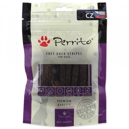 Pochúťka Perrito Duck Soft stripes  100g