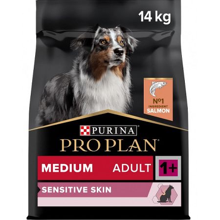 Pro Plan granuly Medium Adult Sensitive skin losos 14kg