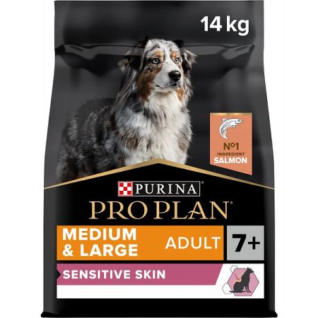 Pro Plan granuly Medium & Large Adult 7+ Sensitive Skin losos 14kg