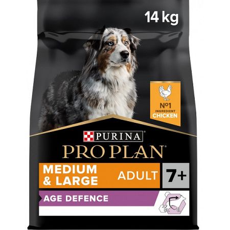 Pro Plan Medium Large Adult 7+ Age Defence kuracie 14kg