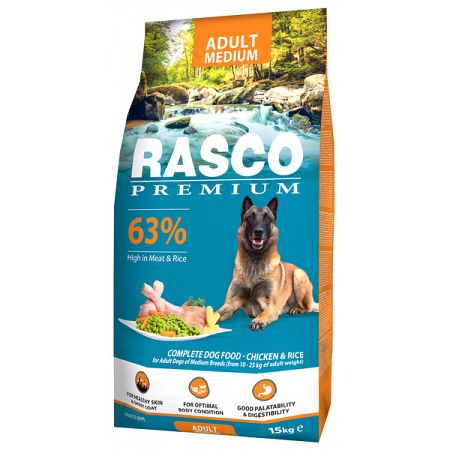 Rasco Premium dog granuly Adult Medium 15 kg