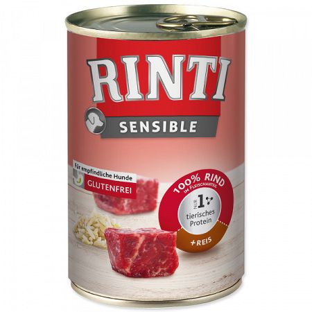 Rinti Konzerva Sensible hovädzie+ryža 400g