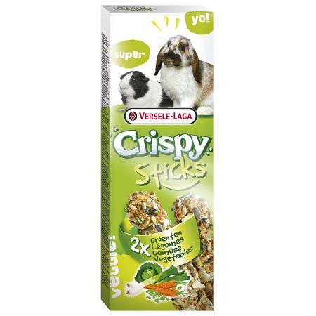 Tycinky Crispy so zeleninou pre kraliky a morcata 110g